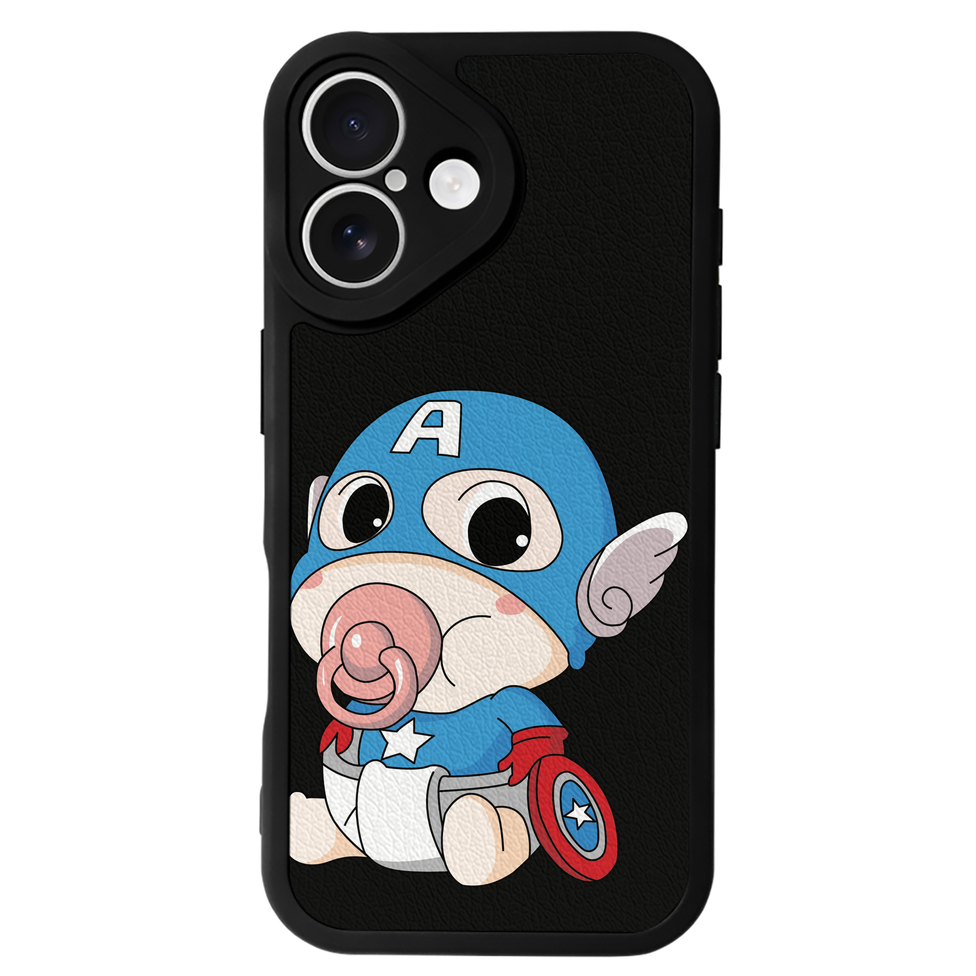 （画像用） アベンジャーズ The Avengers 【iPhone 16シリーズ対応】シリコンスマホケース（レザー調） 材質：シリコン